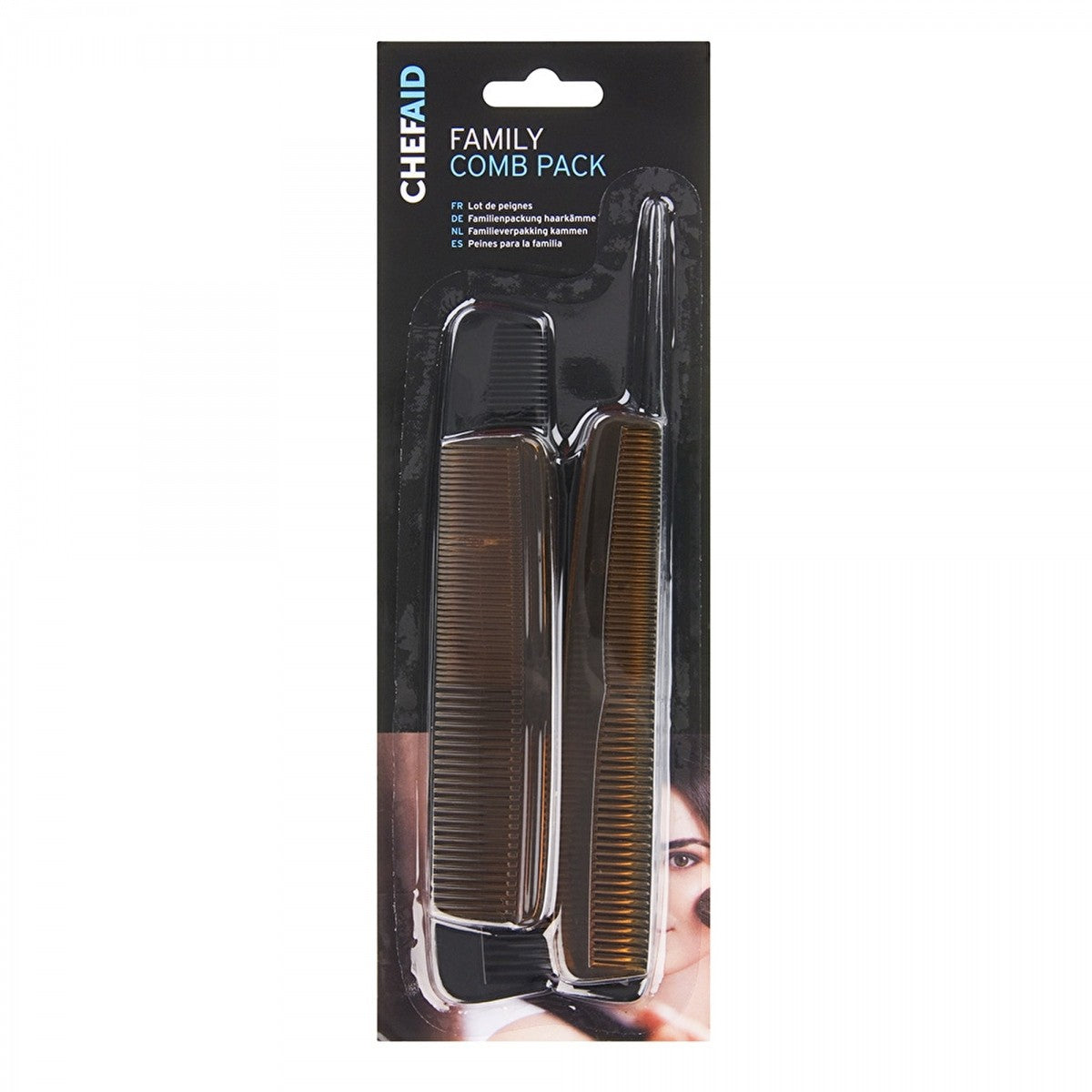 Image - Chef Aid Family Comb Set, Pack of 4, Yellow and Black