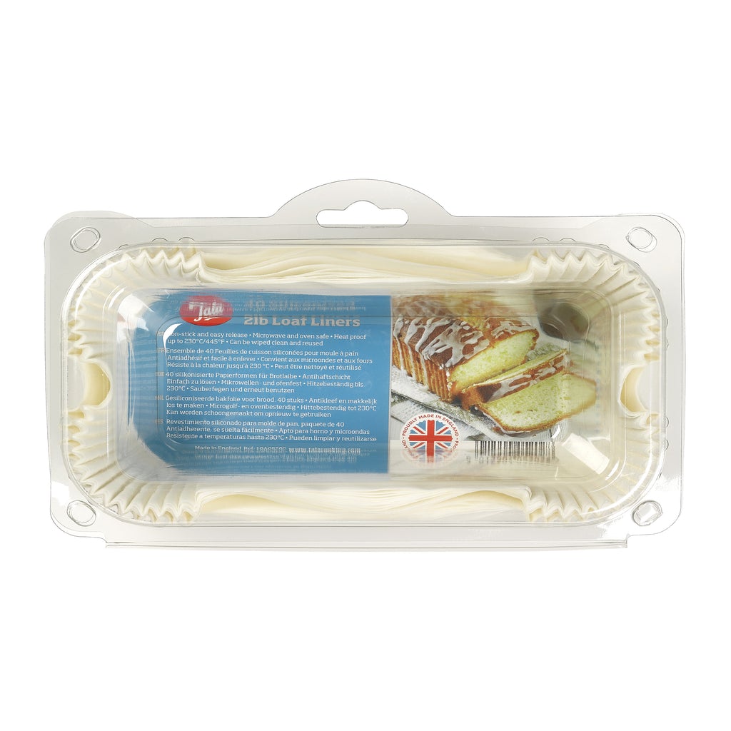 Image - Tala Set 40 Siliconised Greaseproof Loaf Tin Liners 2lb