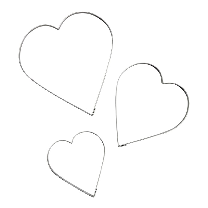 Image - Tala Stainless Steel Heart Cutters, Set of 3