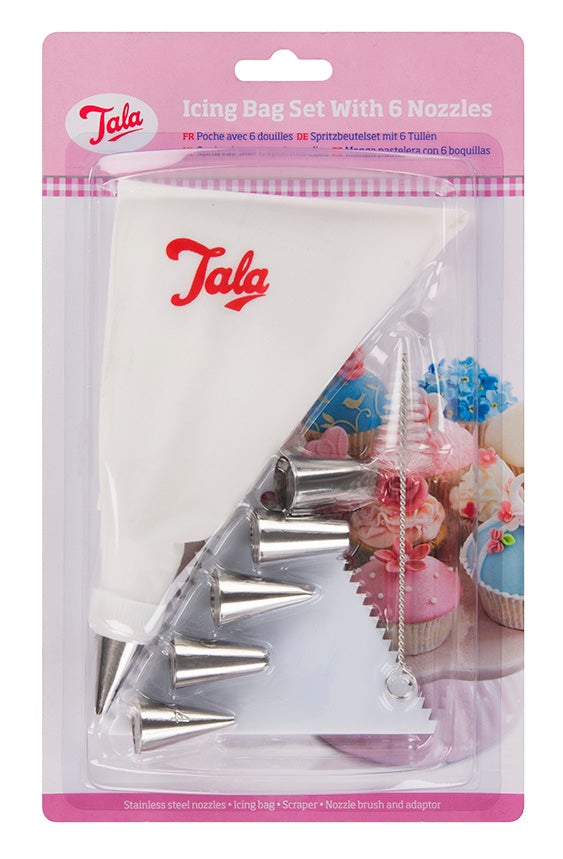 Image - Tala Icing Bag Set With 6 Nozzles