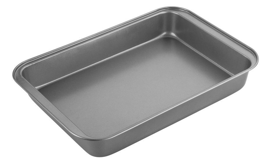 Image - Chef Aid Non-Stick Roaster Pan, 32x22cm, Grey