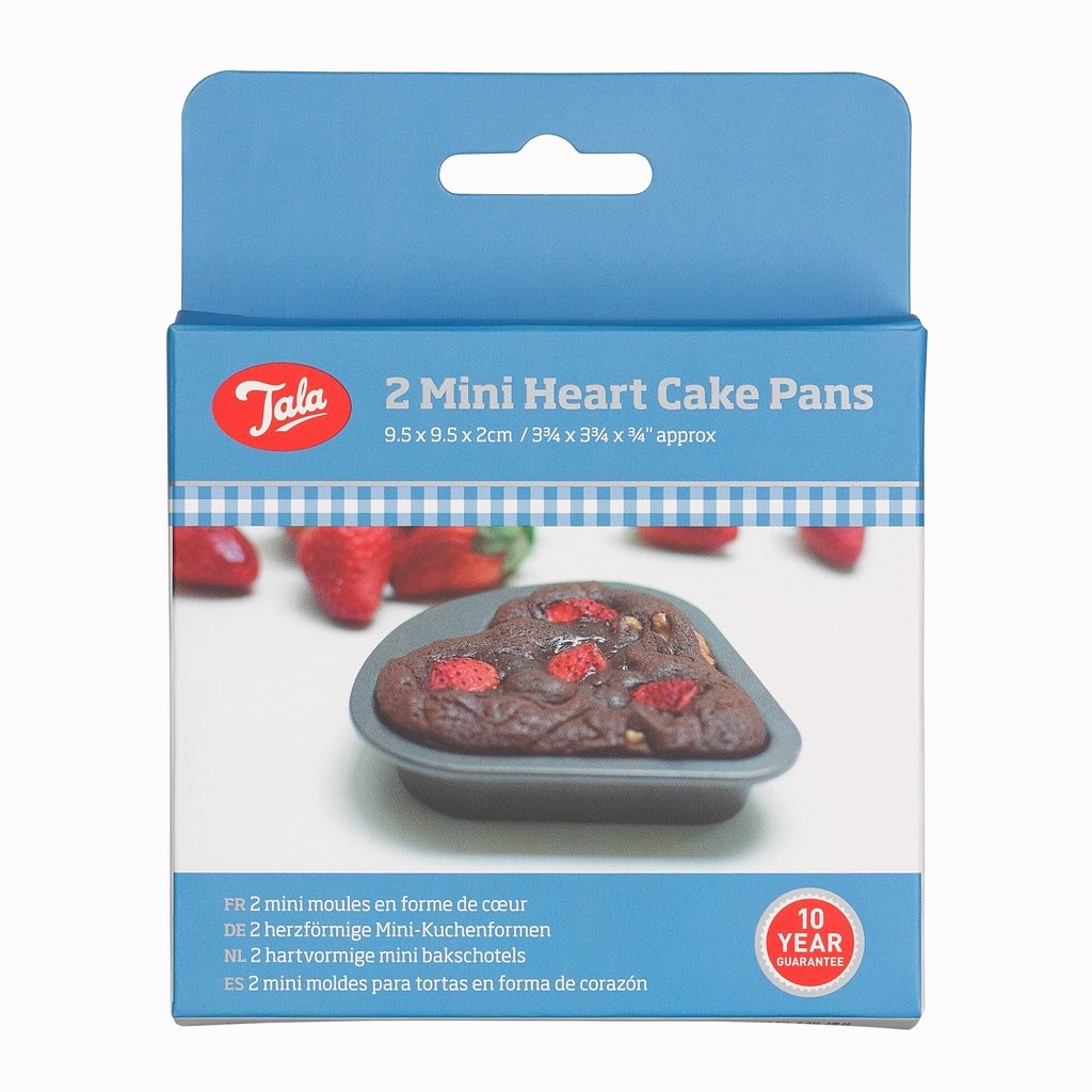 Image - Tala Everyday 2 Mini Heart Cake Pans