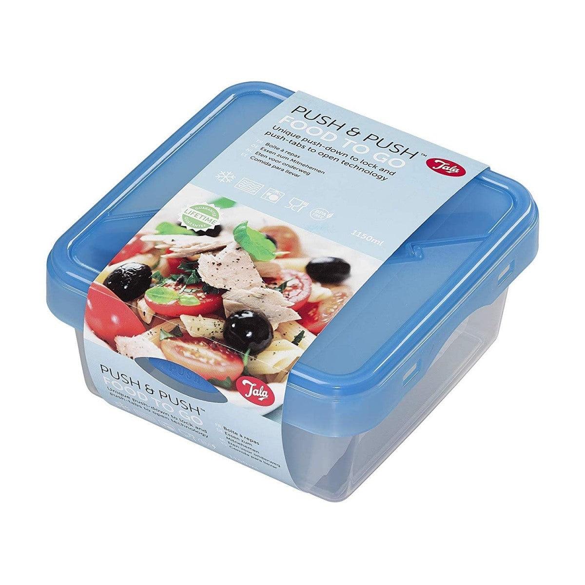 Image - Tala Push & Push Storage Food Storage Container With Cutlery 1150ml