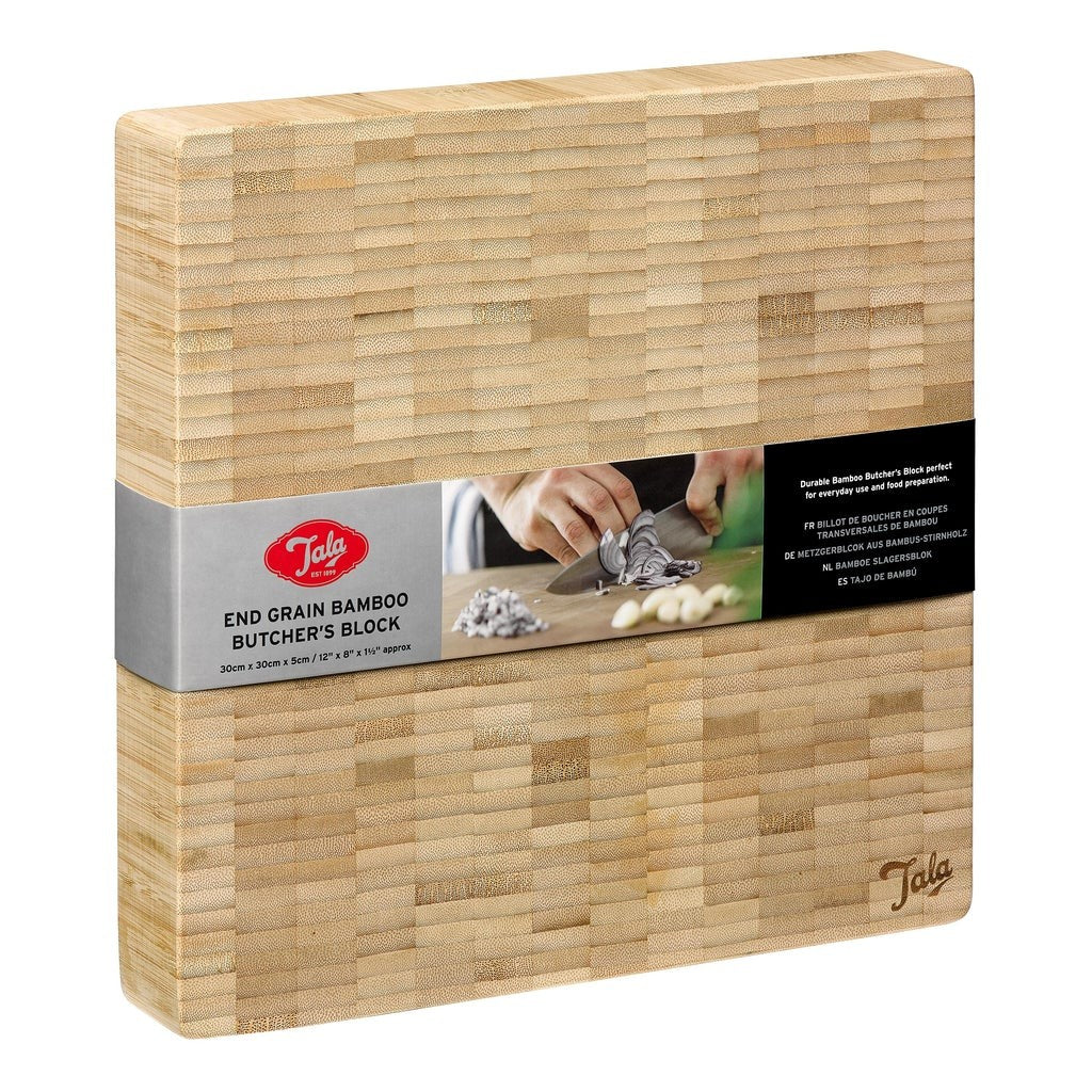 Image - Tala Performance End Grain Bamboo Butchers Block 30x30x5cm