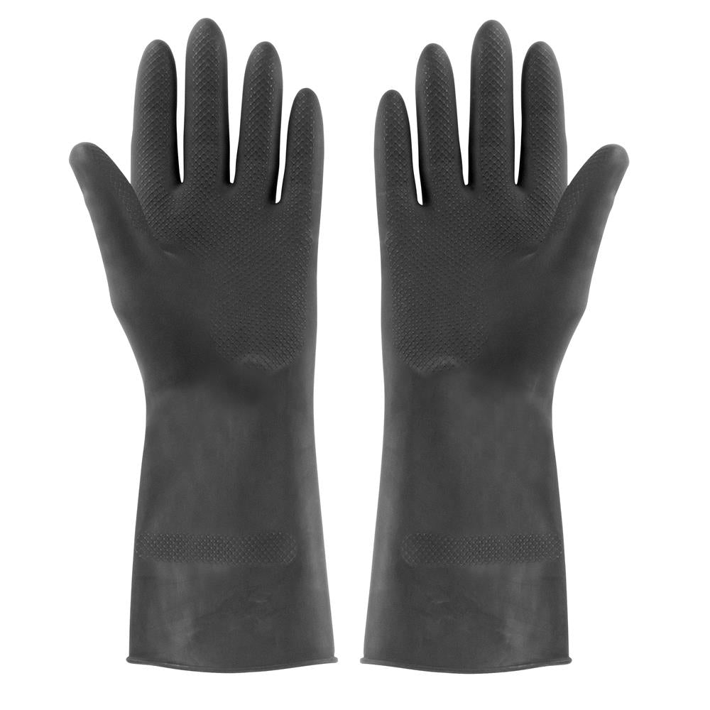 Image - Elliott Medium Extra Tough Rubber Gloves, Black