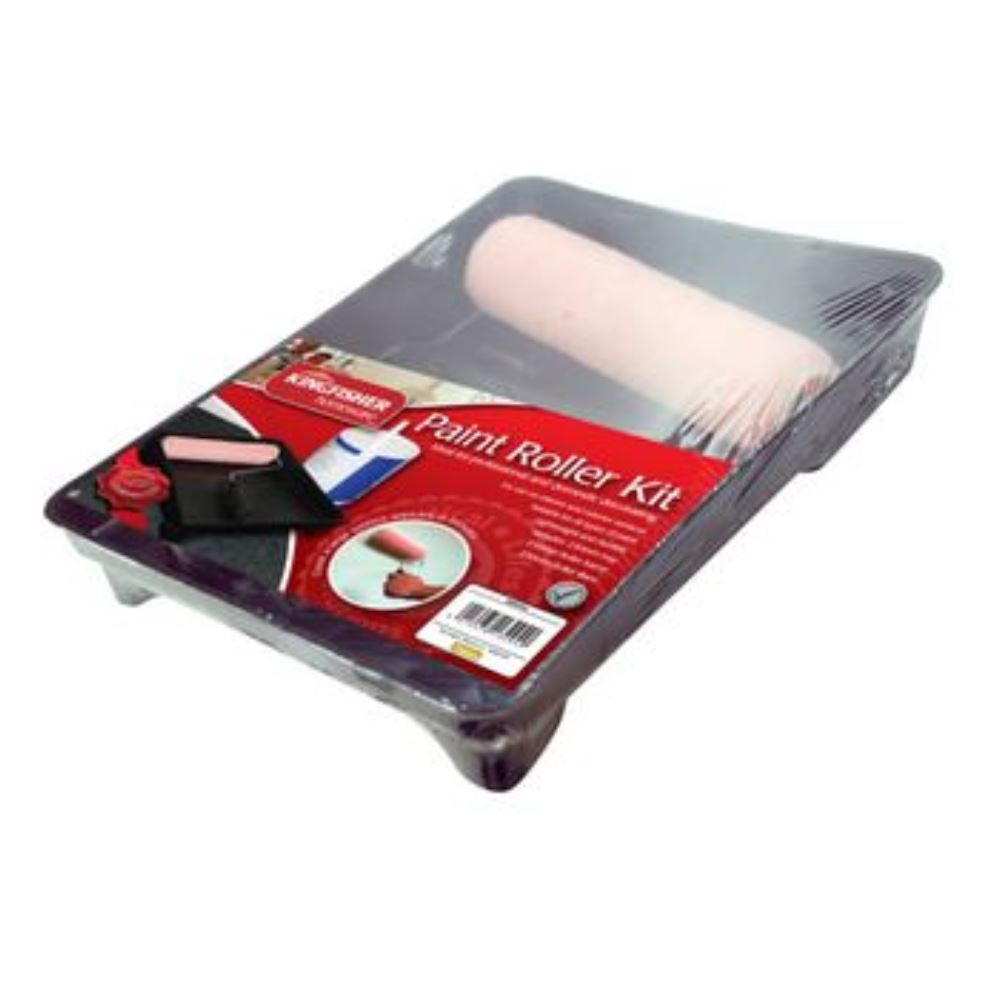 Image - Bonnington Plastics Kingfisher Paint Roller Kit, Black