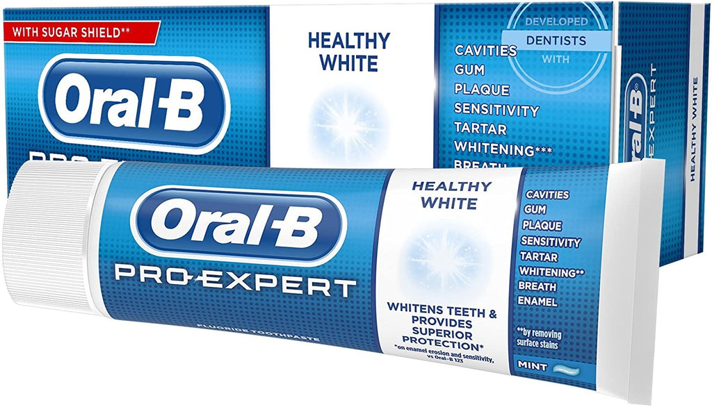 Image - Oral-B Pro Expert Healthy Whitening Toothpaste, 75ml, Fresh Mint