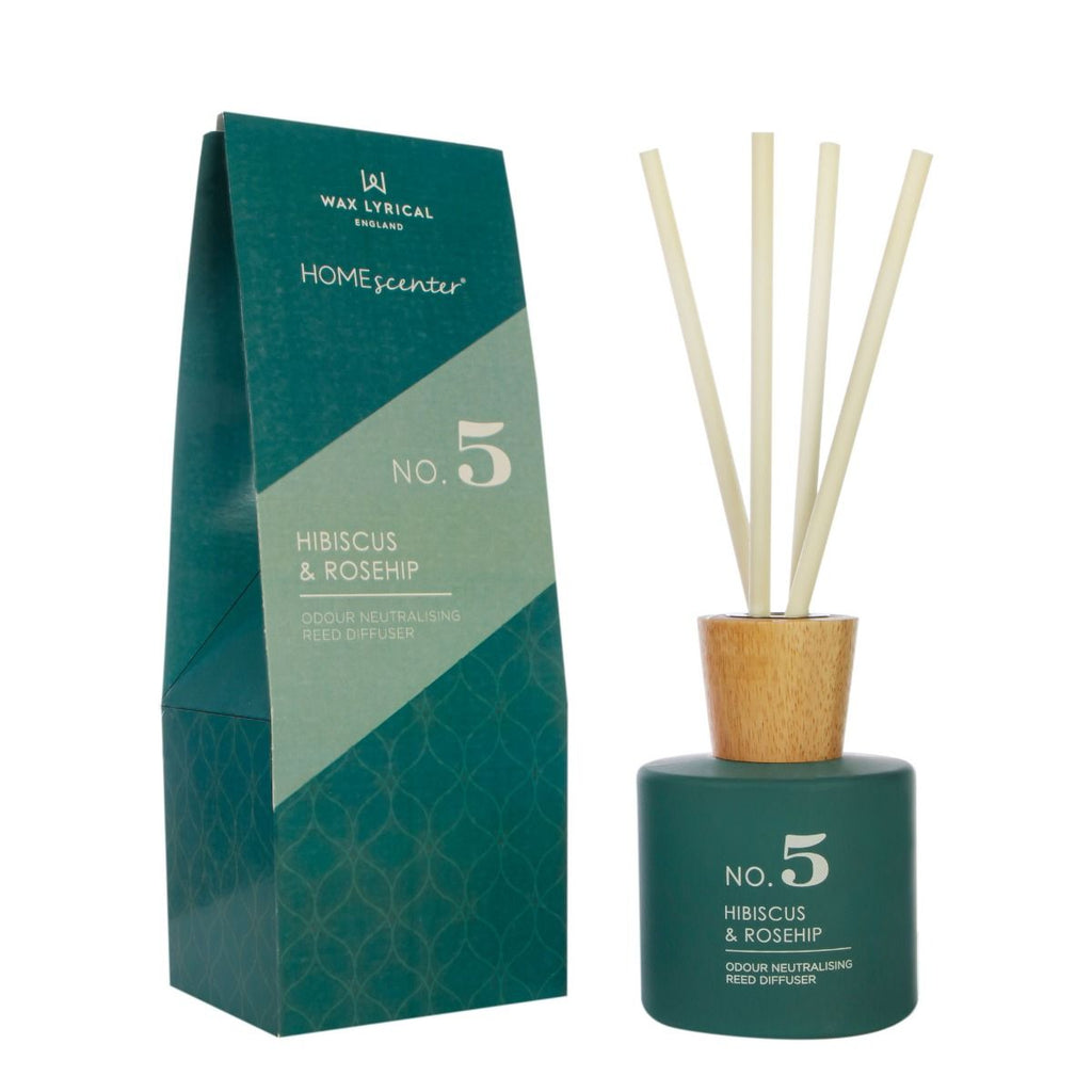 Image - Wax Lyrical HomeScenter Hibiscus & Rosehip 180ml Reed Diffuser