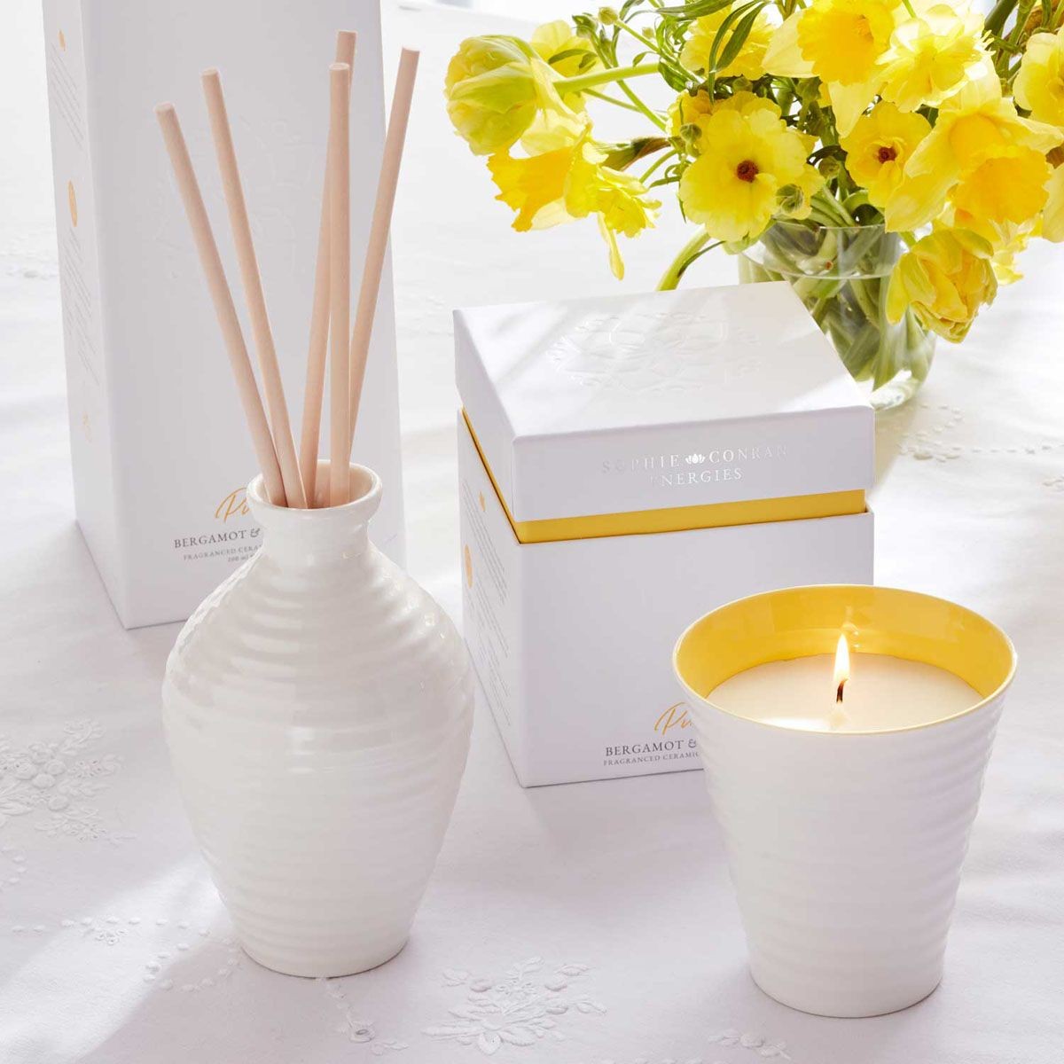Image - Wax Lyrical Sophie Conran Bergamot & Cardamom Ceramic Candle