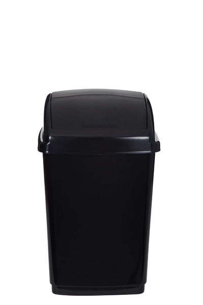 Image - Whitefurze 50L Large Swing Top Bin Black