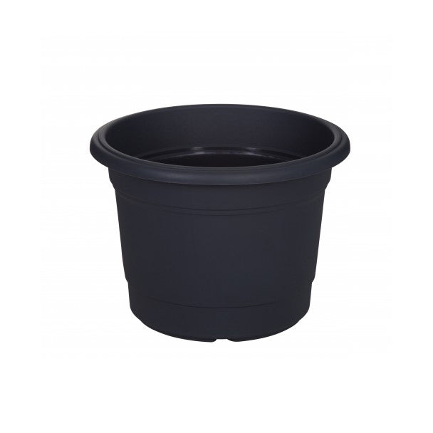 Image - Whitefurze Round Milano Planter, 30cm, Gunmetal Grey