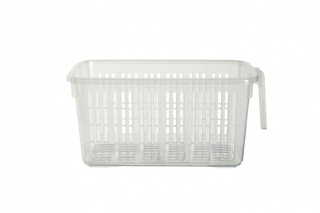 Image - Whitefurze Handy Basket with Handle, Clear, 26cm