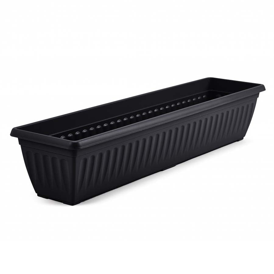 Image - Whitefurze Athens Window Box, 90cm, Black