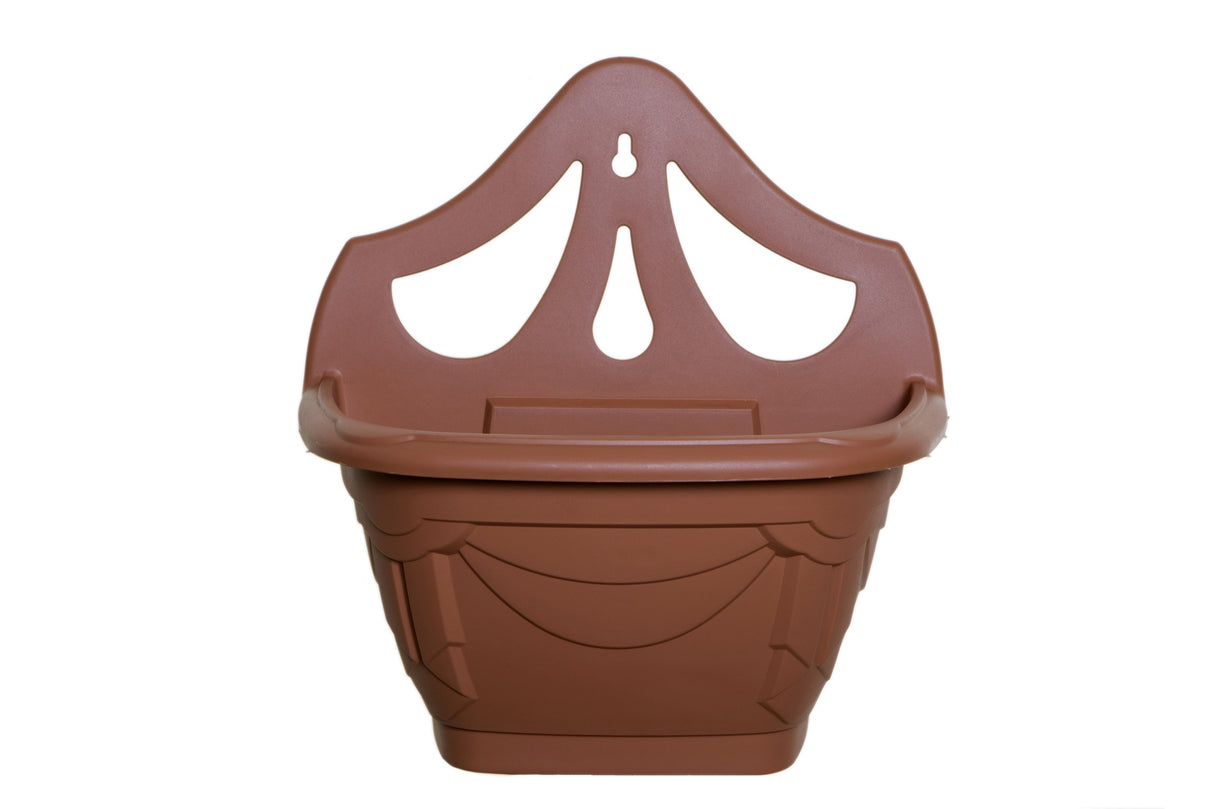 Image - Whitefurze 31cm Venetian Wall Planter, Terracotta