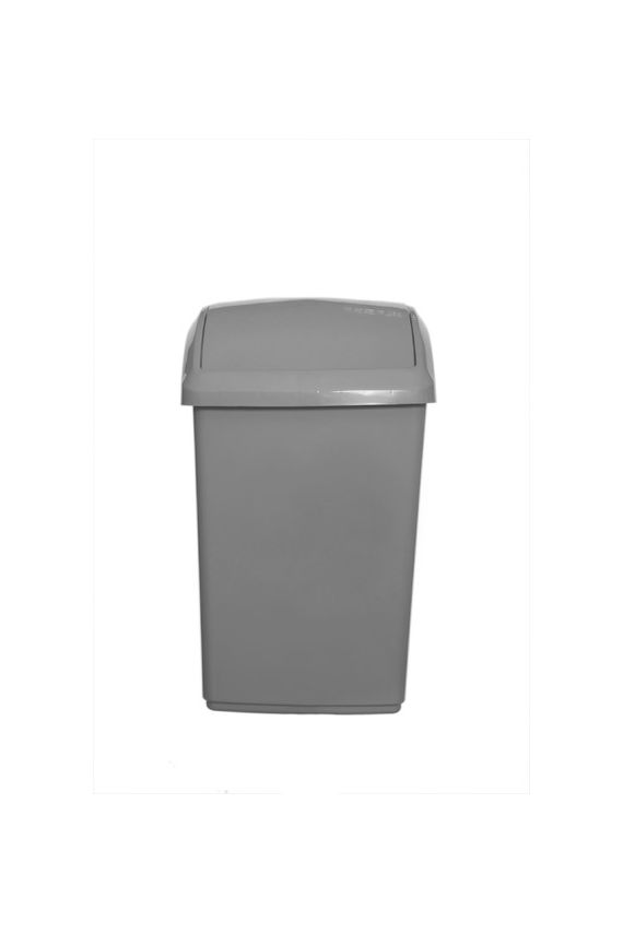 Image - Whitefurze 30L Swing Top Bin Silver