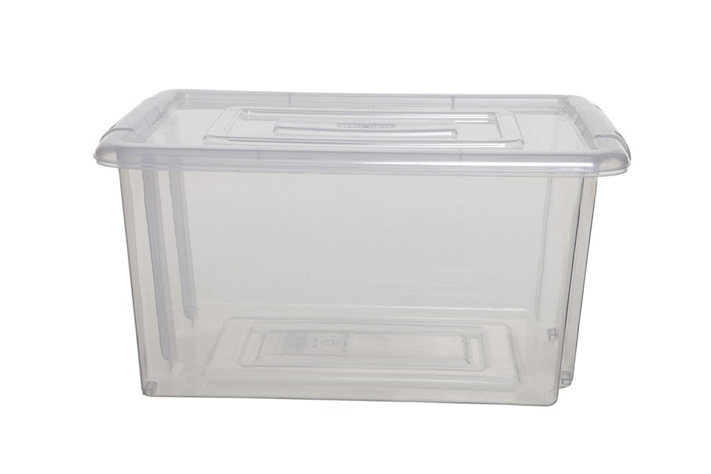 Image - Whitefurze Spacemaster Storage Box, 15L, Clear