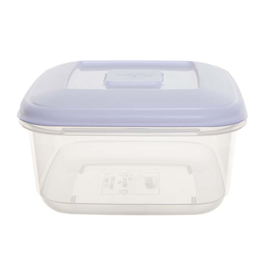 Image - Whitefurze Square Food Storage Box, 2.3L, Clear