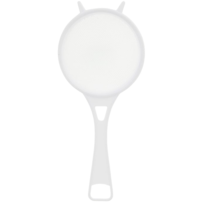 Image - Chef Aid Plastic Tea Strainer with Nylon Mesh, White
