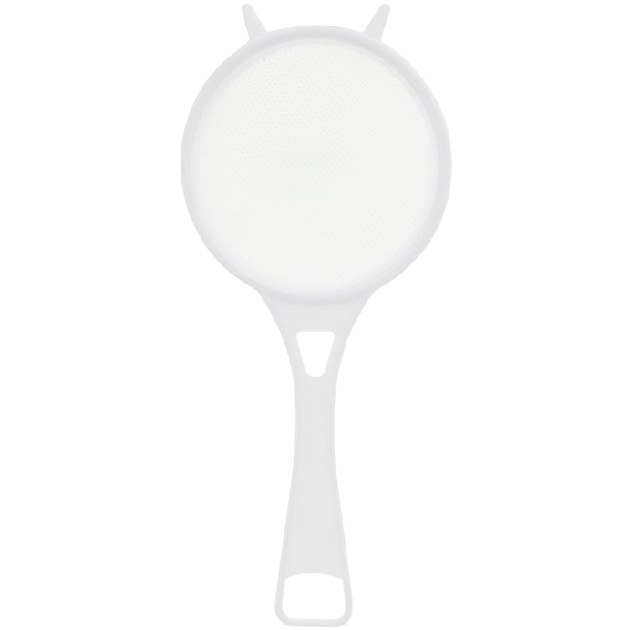 Image - Chef Aid Plastic Tea Strainer with Nylon Mesh, White