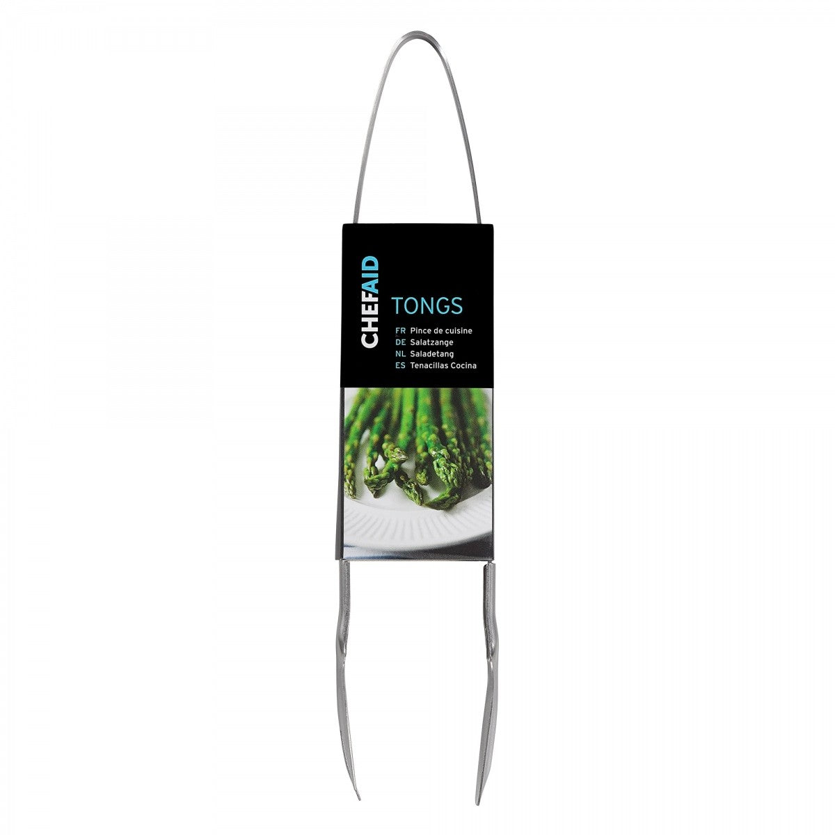 Image - Chef Aid Stainless Steel Food Tongs, 23cm, Chrome