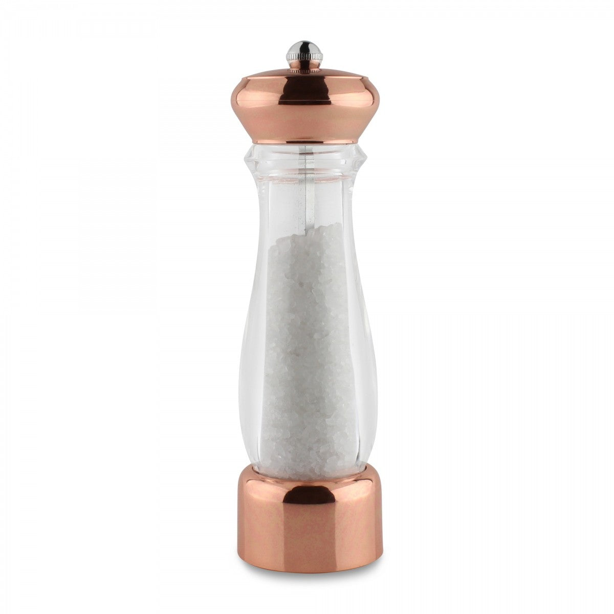 Image - Grunwerg Shiny Copper and Acrylic Pepper or Salt Mill, 21cm