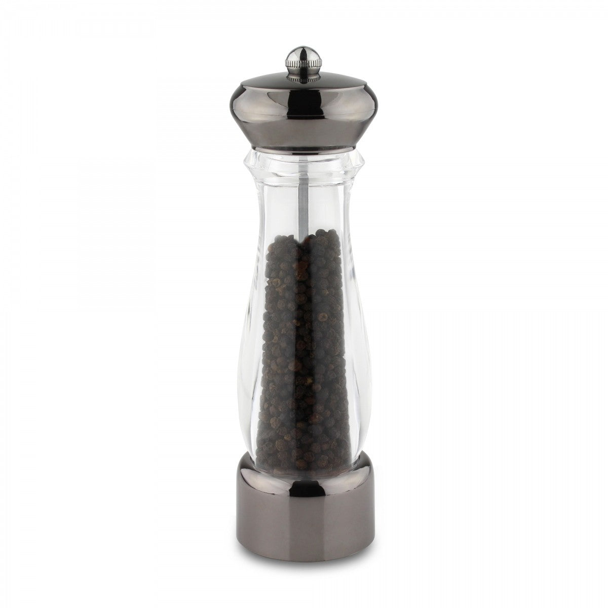 Image - Grunwerg Gunmetal Grey and Acrylic Pepper or Salt Mill, 21cm