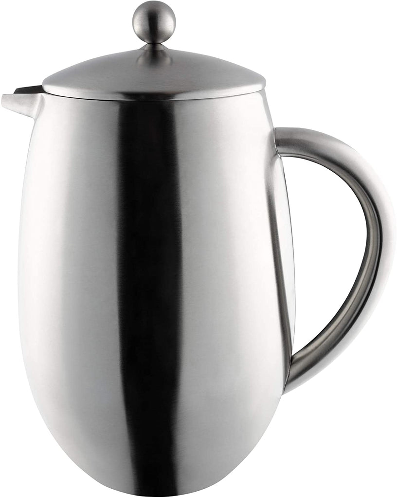 Image - Grunwerg Bellied 6-Cup Cafetiere, Double Wall, Satin Finish