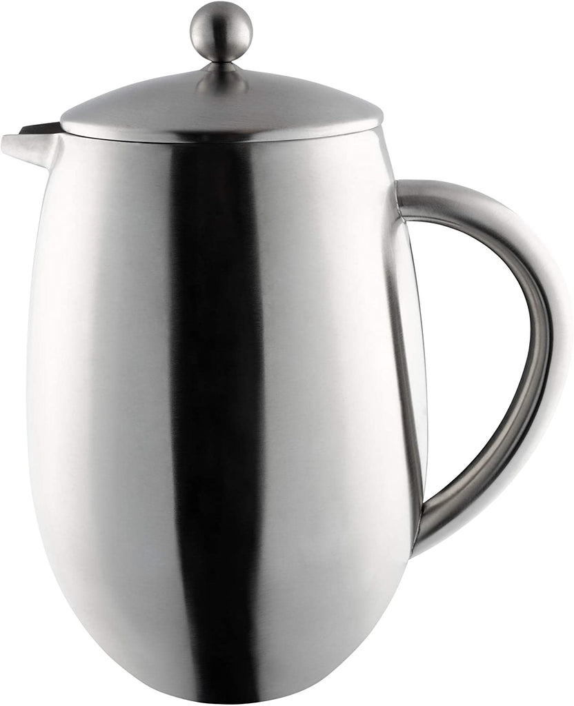 Image - Grunwerg Bellied 8-Cup Cafetiere, Double Wall, Satin Finish