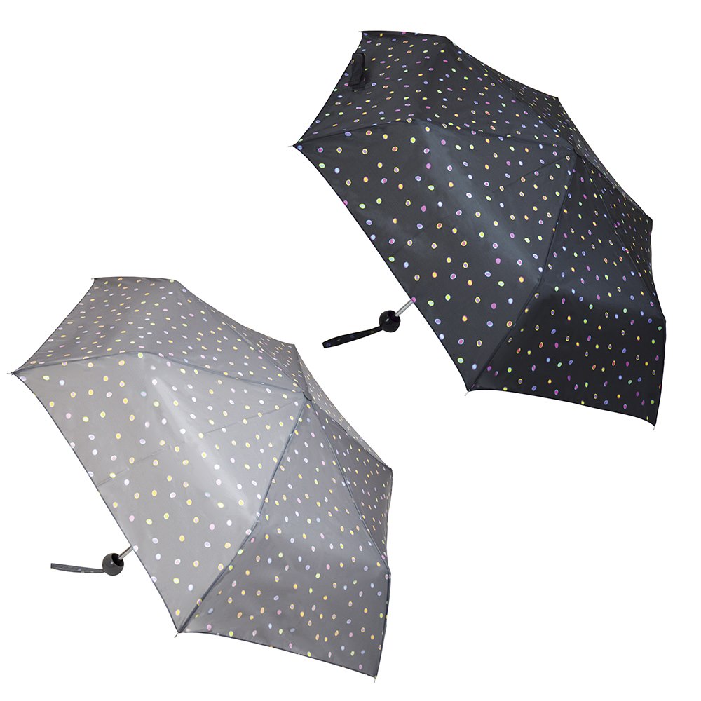 Image - KS Brands Doodle Dot Print Supermini Umbrella, Assorted