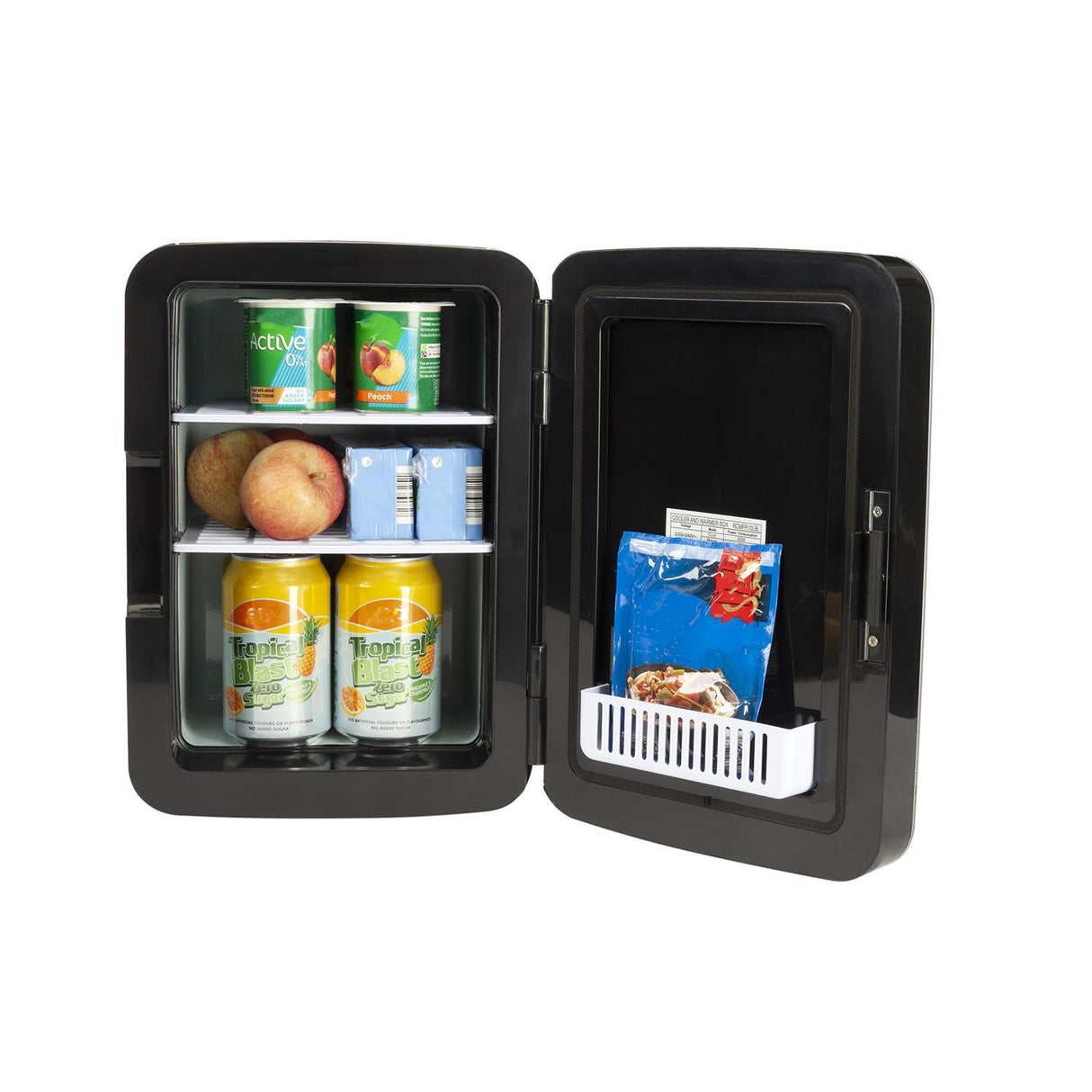 Image - Sensio Home 10L Mini Fridge Cooler & Warmer, AC+DC Power - 12v, UK & EU Plug (Midnight Black)