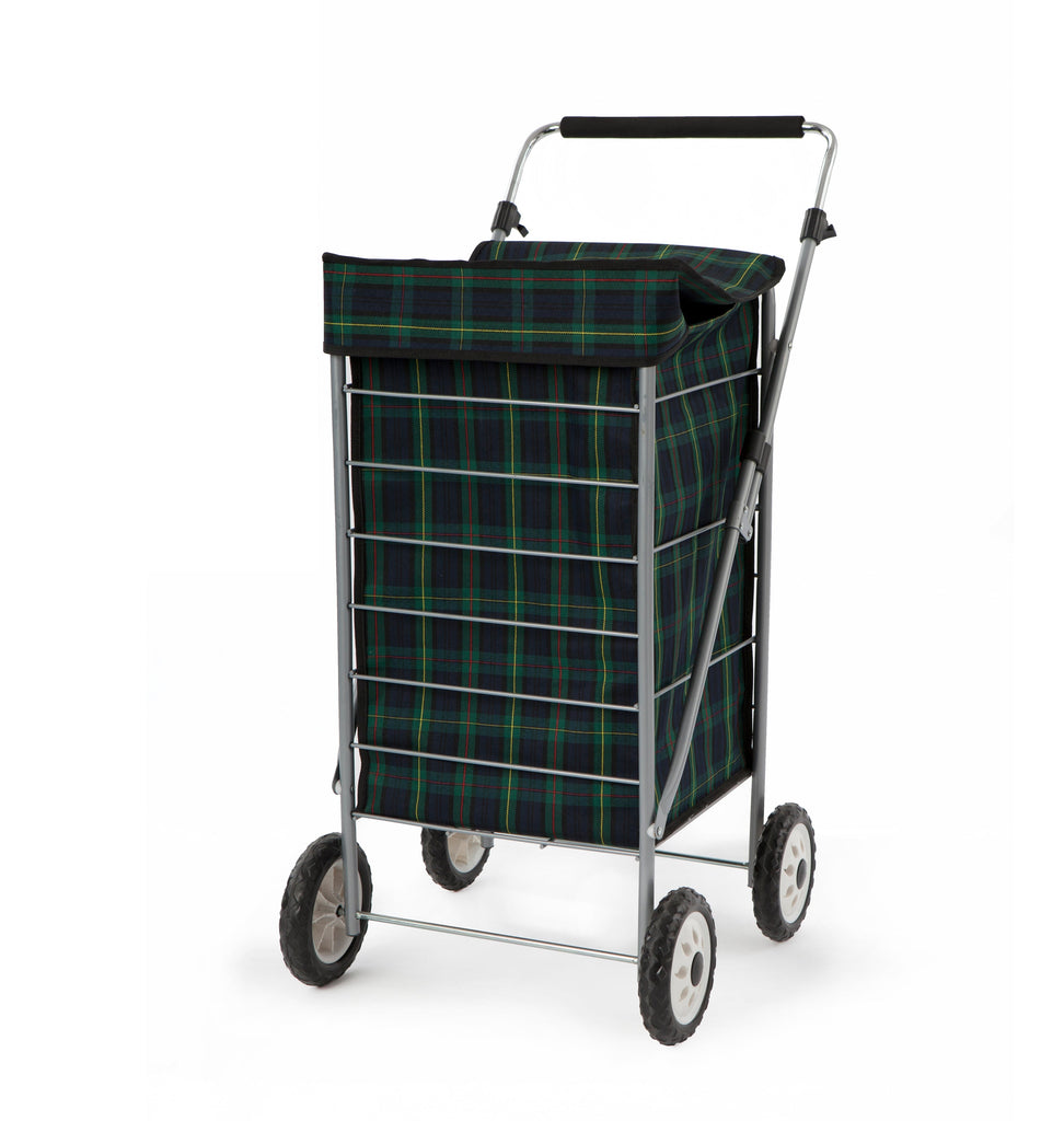 Image - Sabichi Angus Tartan Check 4 Wheel Shopping Trolley