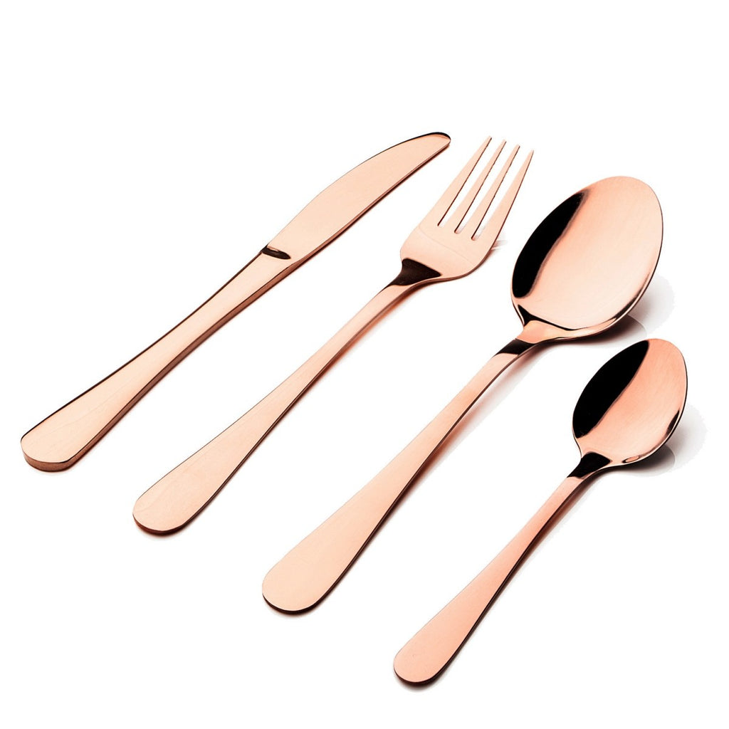 Image - Sabichi Glamour Copper 16pc Cutlery Set