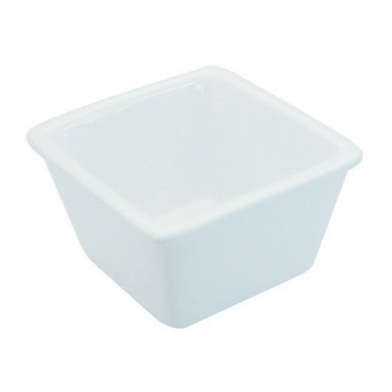 Image - Apollo Square Ceramic Deep Dish, 10cm x 6.7cm, White