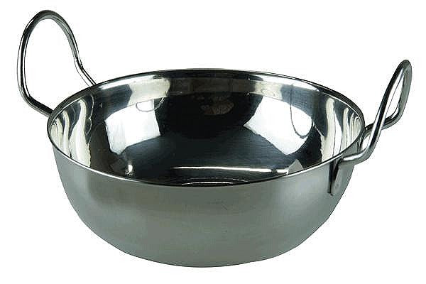 Image - Apollo Stainless Steel Balti Dish with Handles, 15x5cm