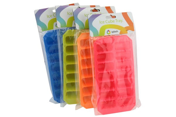 Image - Apollo Soft TPR Ice Cube Tray, 14 Compartments, Assorted