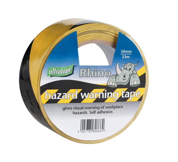 Image - Ultratape Hazard Warning Tape, 50mmx33m