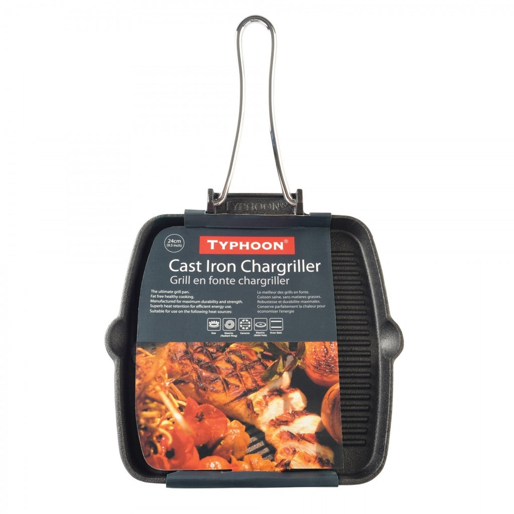 Typhoon World Foods Square Chargriller, 26.5cm