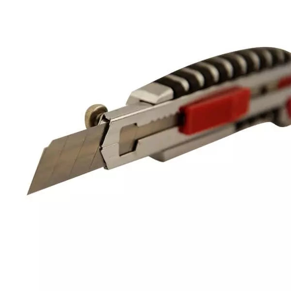 Image - Rolson 18mm Snap Off Knife + 10pc Spare Blades Zinc Alloy