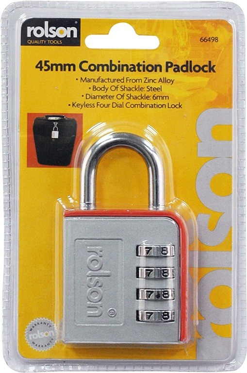 Image - Rolson Combination Padlock, 45mm