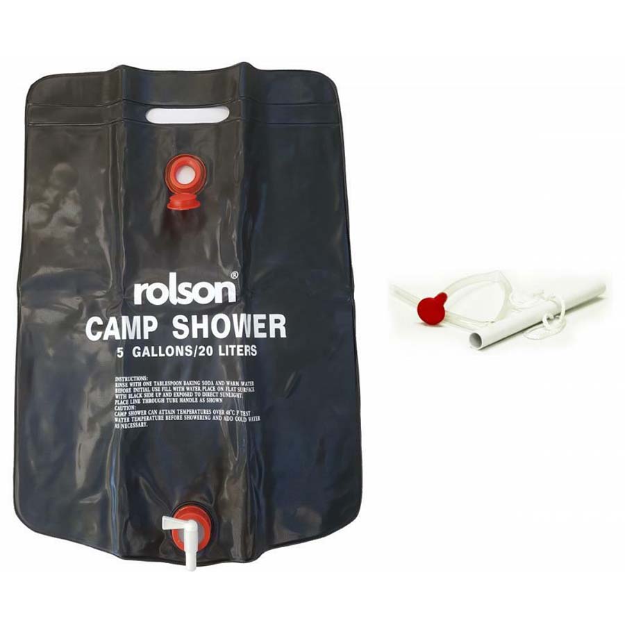 Image - Rolson Portable Camping Solar Shower, 20 Litres