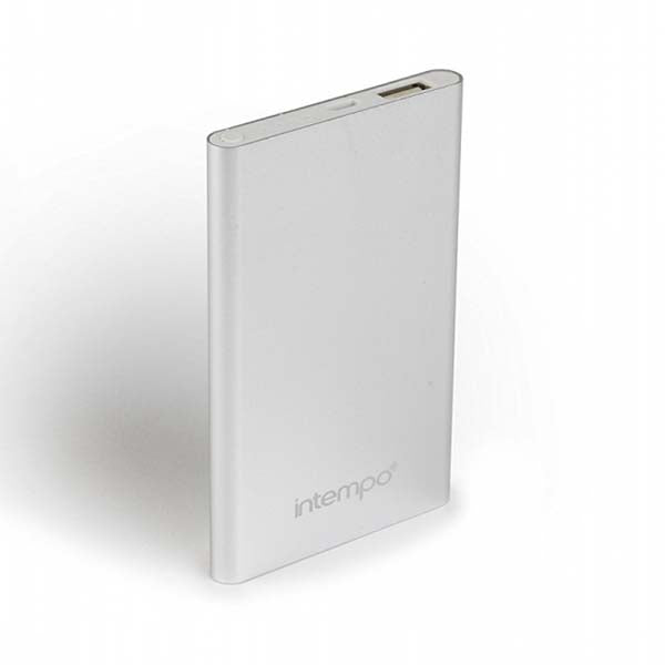 Image - Intempo Plug & Charge Super Slim Power Source, 4000mAH, Silver