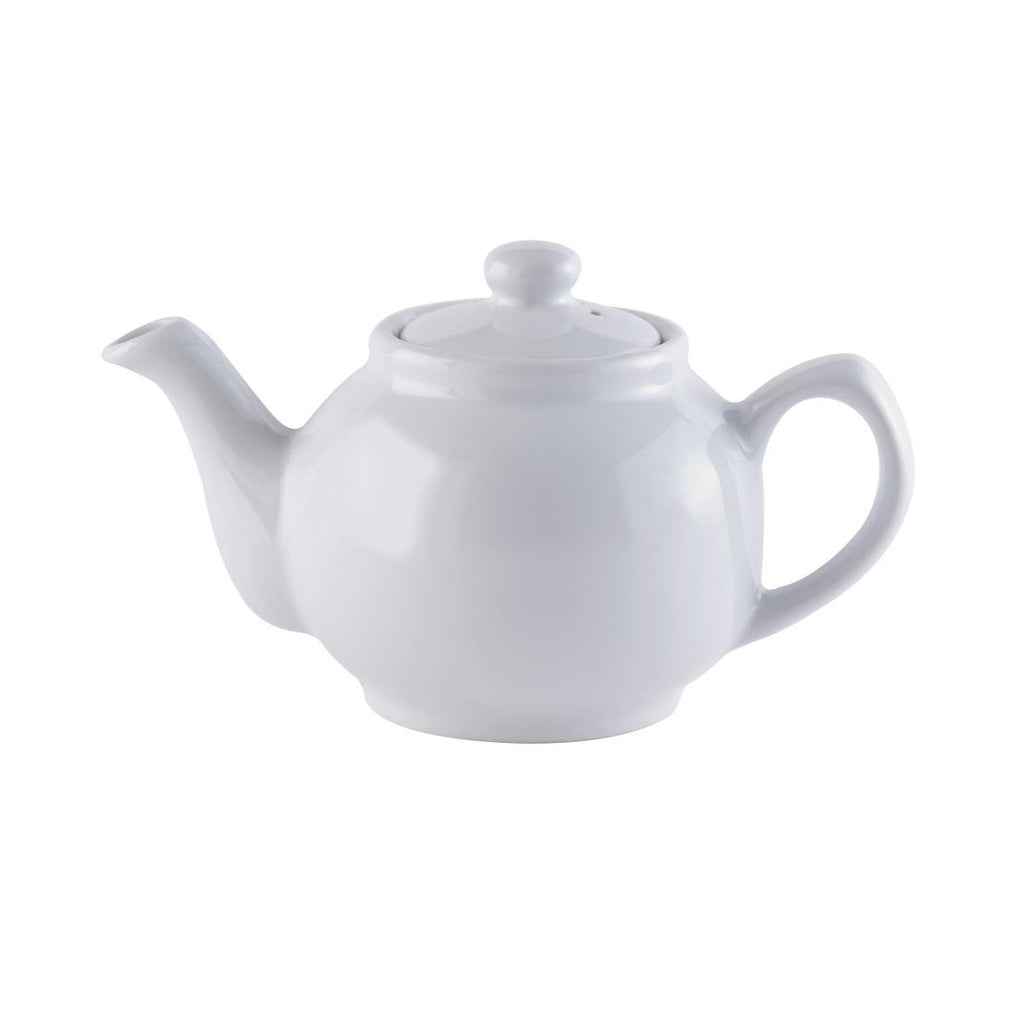 Price & Kensington 2cup Stoneware Teapot, 450ml, White