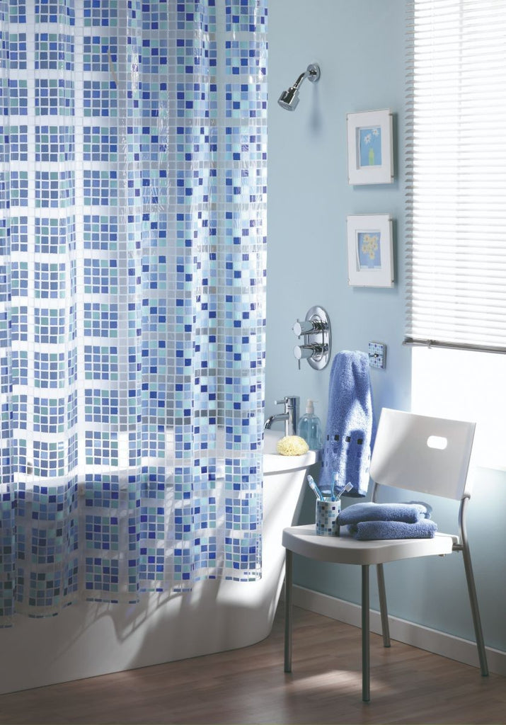 Image - Blue Canyon Peva Shower Curtain Mosaic