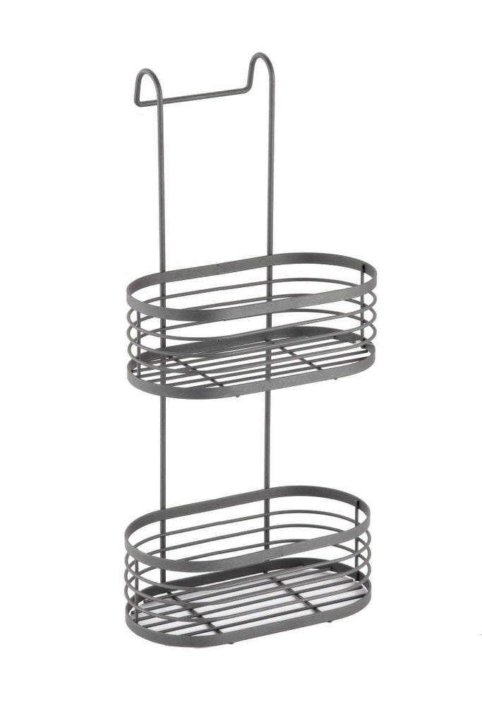 Image - Blue Canyon 2 Tier Over Shower Screen Caddy - Grey