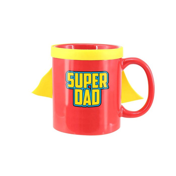Image - Thumbs Up Super Dad Mug, 350ml, Red