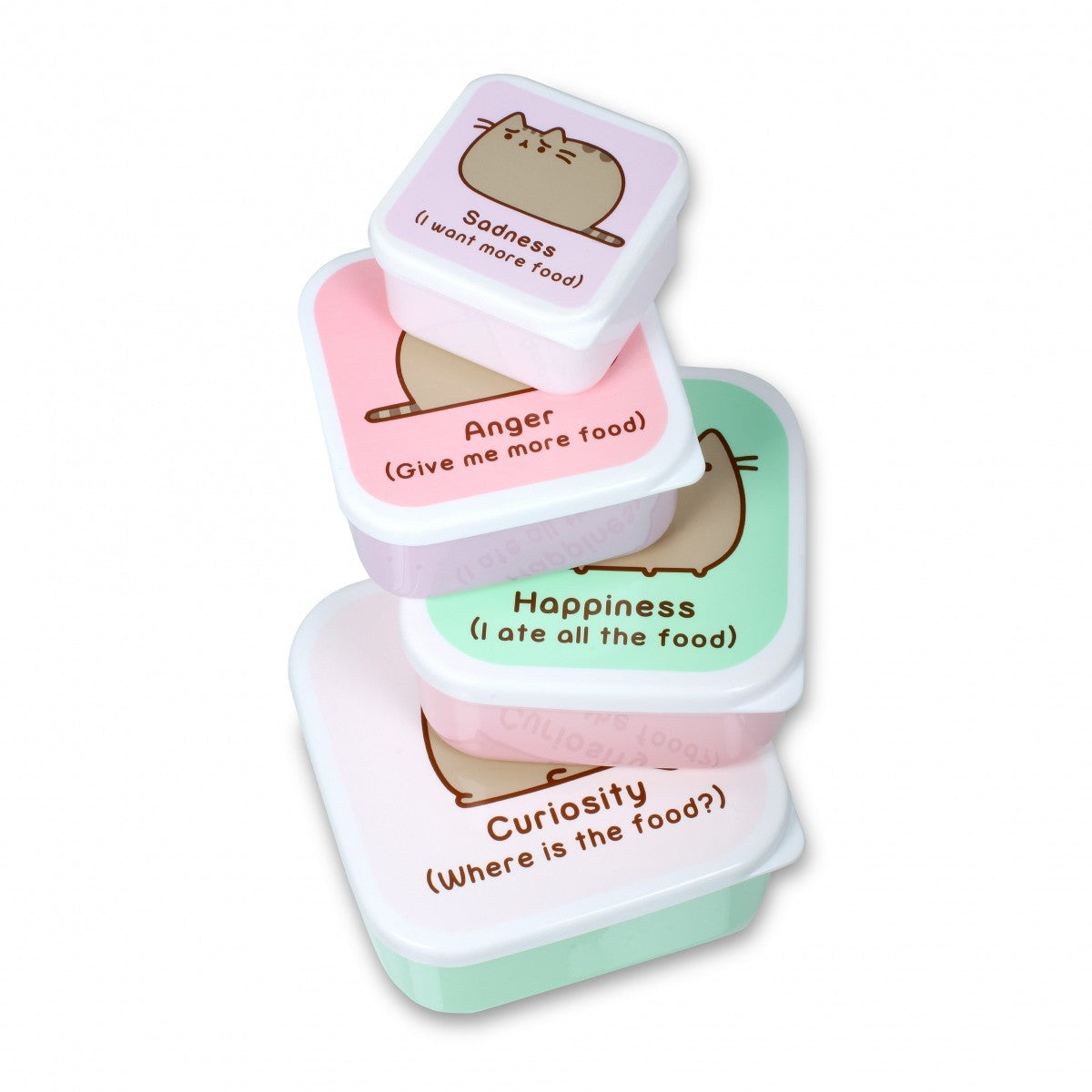 Image - Thumbs Up Pusheen Set of 4 Snack Lunch Boxes