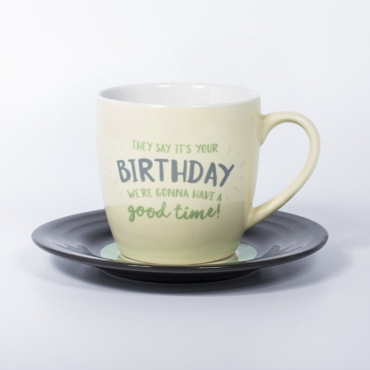 Image - Thumbs Up Lennon & McCartney Lyrical Birthday Mug and Saucer Set