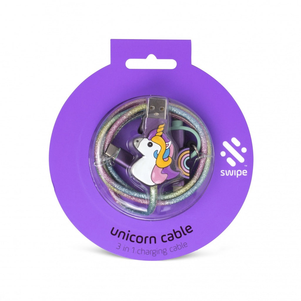Image - Thumbs Up Unicorn 3-in-1 Cable, 1m