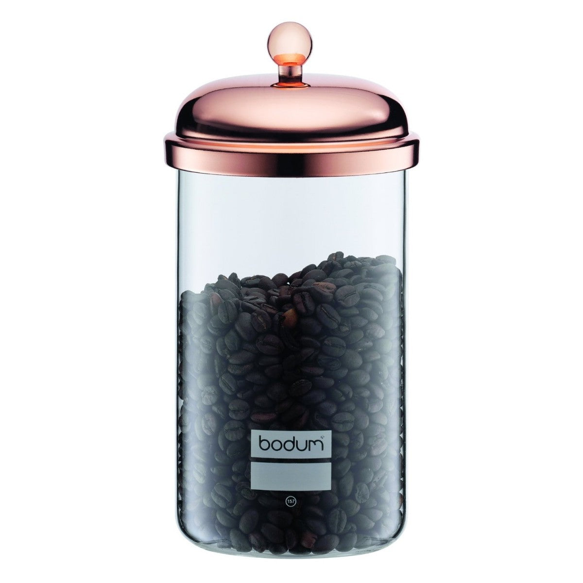 Image - Bodum Classic Chambord Storage Jar with Copper Lid, 1.0L, Chrome
