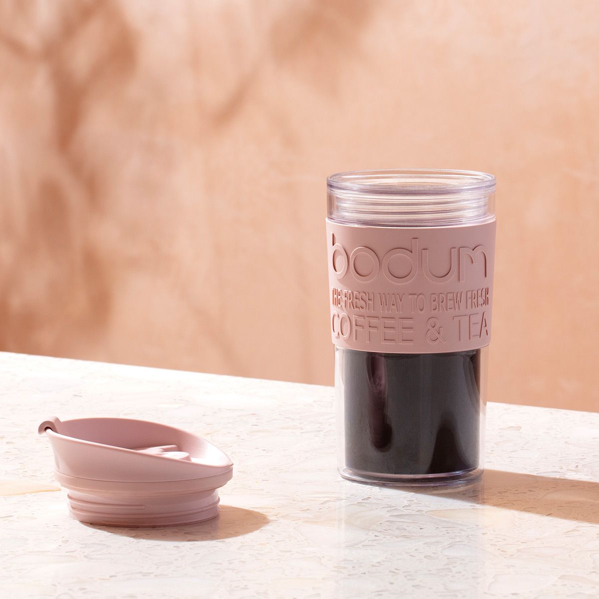 Image - Bodum TRAVEL Mug, 0.35L, 12oz, Pink